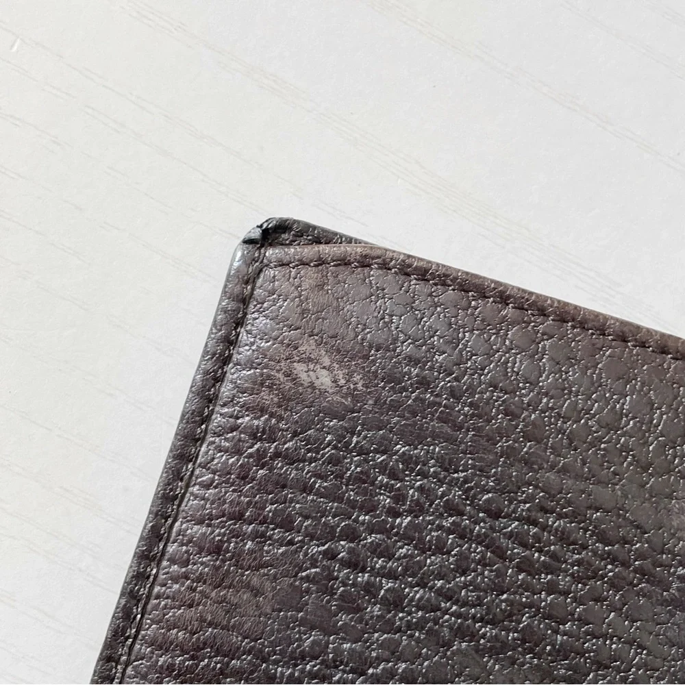 Gucci brown black pebbled leather horsebit long wallet - Picture 13 of 13